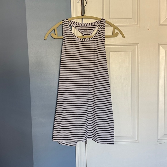 EUC Athleta Tank Navy/White stripe M - Picture 2 of 7